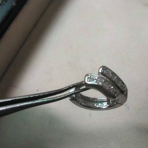 925 Sterling Silver Twist Line Earrings 1 pair