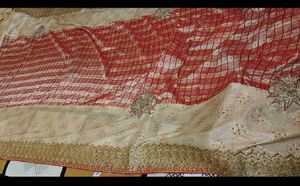 Red And Golden Designer Saree