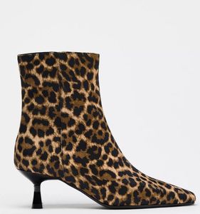 Zara animal Print Ankle Boots