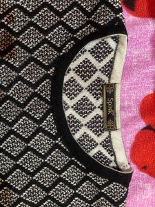 Patterned Long Sleeve Top