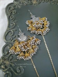 Layered Ghungroo Dual Tone Kashmiri style Jhumka