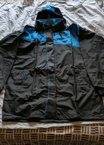 Stylish Blue &amp; Black Raincoat