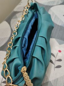 Stylish Teal Handbag With Free gift 🎁