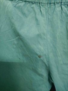 Blue Paper Bag Waist Pants