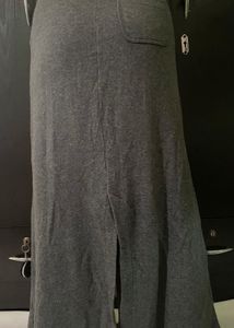 MOCCASOM Gray Maxi Skirt