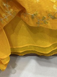 Yellow Embroidered Skirt