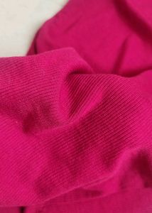 Maroon Rib Collar Top