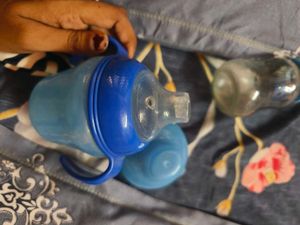 Baby premium glass Bottle with Cover