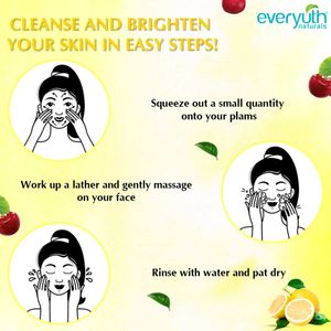 Everyuth Lemon And Cherry Face Wash 150g Pack Of 3