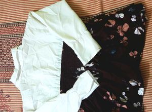 Floral Print Dress & Shirt Set