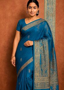 BLUE BANARASI SILK SAREE