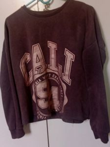 Charcoal Crop Sweatshirt