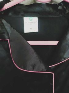 Satin feel button up shirt