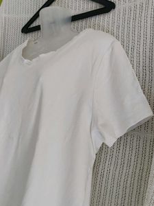 White V-Neck T-Shirt