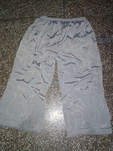 White Silk Suit Plazzo With Dupatta