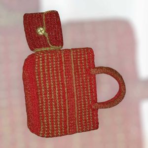 Red Crochet Bag