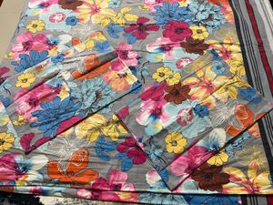 king size Floral Print Bedsheet with pillow cover