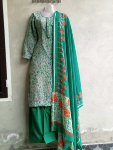 Green Multicolor Suit