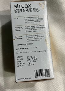 Streax Bright &amp; Shine Face Serum