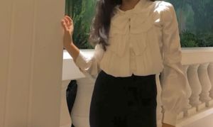 Ivory Blouse with Bow Detail
