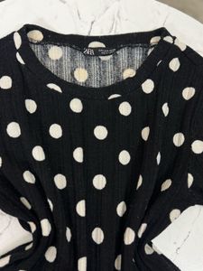 Zara Polka Dot Top