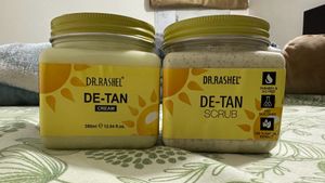 combo of Dr. rashel detan cream and scrub