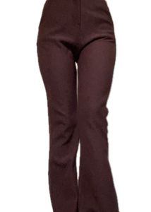 Burgundy Flared Pants