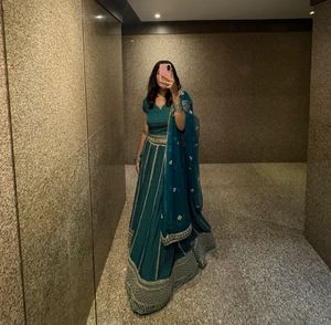Green Lehenga Choli Set