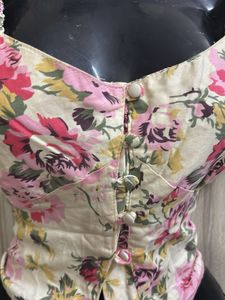 Corset Style Crop Top