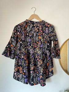 Floral Print Tunic Top