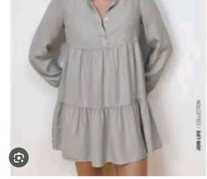 Zara Tiered Shirt Dress