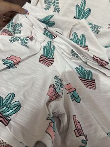 Cactus Print Top &amp; Bottom Set