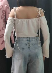 Off-Shoulder Crop Top