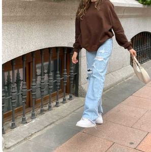 H&amp;M Brown Oversized Sweatshirt