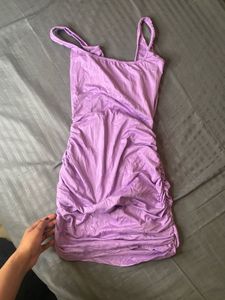 Lilac Bodycon Mini Dress