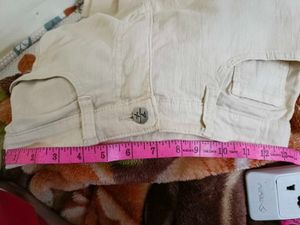 Beige Color Straight Jeans