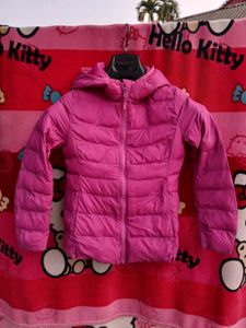Pink Padded downfeather jacket
