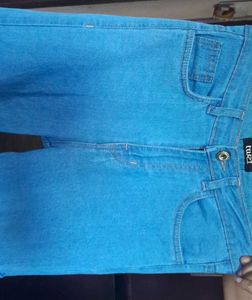 Blue Denim Cargo Jeans