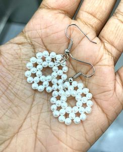 Pearl White Earrings