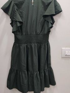 Green Ruffle Dress