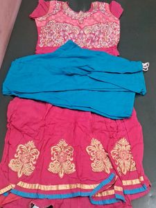 Embroidery Pure Cotton Kurti Dress Set