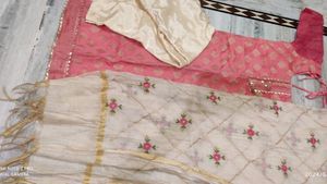 Pink Suit Set With Dupatta