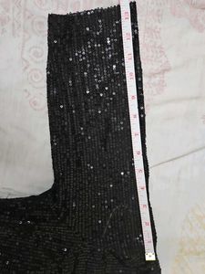 Sparkling Black Sequin Gown