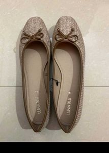 Woven Ballet Flats with Bow