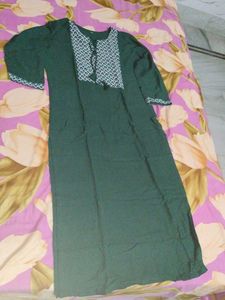 Straight Rayon Kurti..it's Comfortable To Wear It.