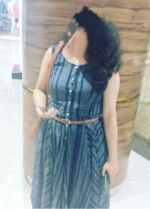 frocks in blue white colour
