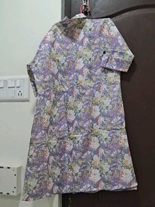 Lavender Kurti With Collar