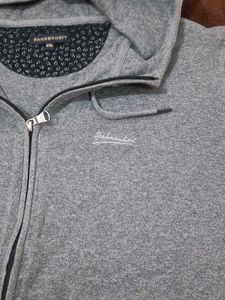 Gray Zip-Up Hoodie