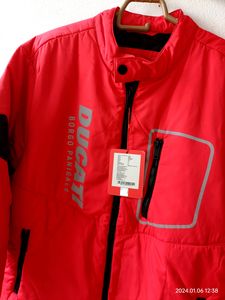 Men Branded Red Ducati Jacket