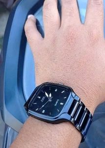 Premium Black Square Dial Hmt Spoof Watch For Men